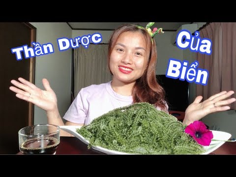 🇯🇵Ăn Rong Nho Biển Tươi Sống Ướp Đá Lạnh - Mát Lạnh Giòn Rụm Ngon Khỏi Chê #241