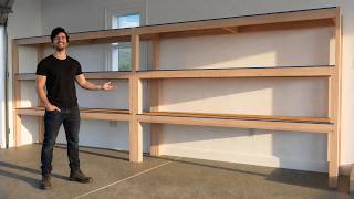Beginner Heavy-Duty 2x4 Garage Shelf | Step-by-Step DIY