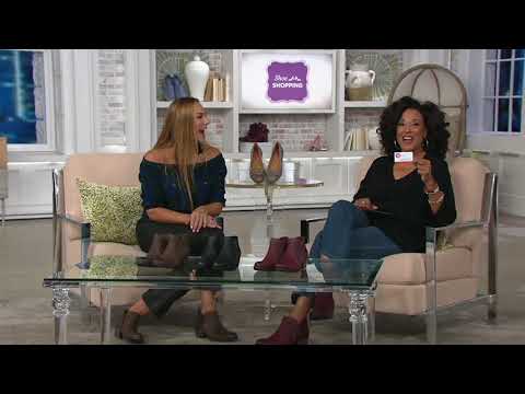 Earth Origins Woven Leather Side-Zip Booties - Alexis on QVC
