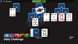 Microsoft Solitaire Collection | Daily Challenge August 8, 2023 | TriPeaks Expert