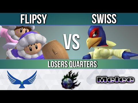 EagleLAN 2017 - Flipsy (Ice Climbers) vs. Swiss (Fox) - Losers Quarters - Smash Melee