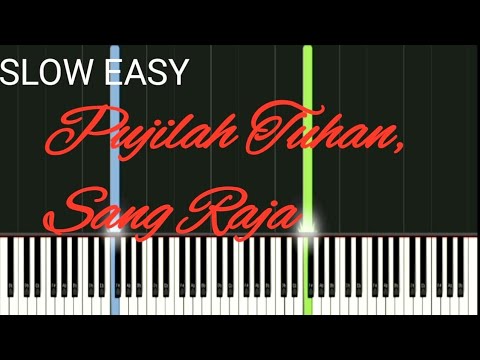 Tutorial Piano Pujilah Tuhan, Sang Raja (KJ-010) | SLOW EASY Piano