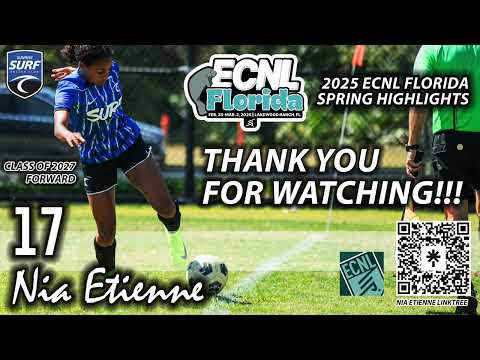 Nia J. Etienne | U16 | ECNL Florida Spring 2025 Highlights