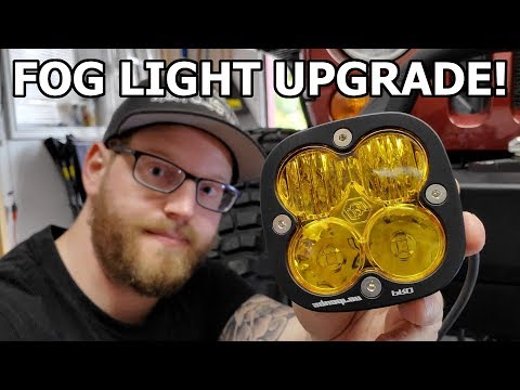 Fog Light Upgrade to LED Driving Lights *Jeep Wrangler Mods*