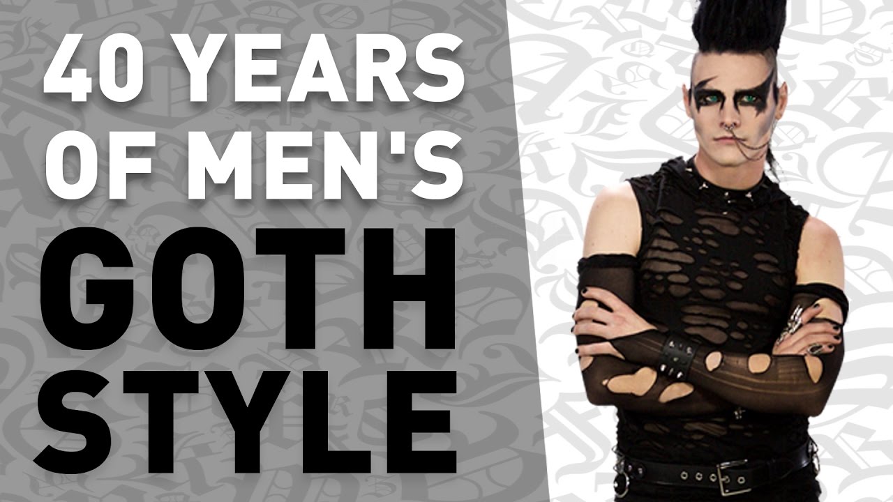 40 Years of Men's Goth Style (in under 5 minutes)
