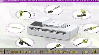 7500mAh 24VBAT-LTX Replacement Battery Compatible with Sun Joe and Snow Joe 24V Battery for 24VBAT-