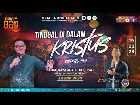 LIVE | 19-02-2023 | HIDUP DALAM KRISTUS | YOH 15:4 | PS DILLON