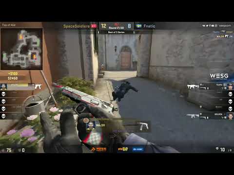 MAJ3R 1v3 Clutch (2 Nade kills) vs Fnatic - WESG