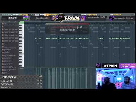 T-Pain pumped about the song he made on stream