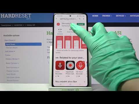 SAMSUNG Galaxy A51 – Record Sound / Save Voice Recording
