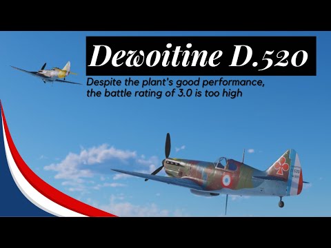 War Thunder Realistic : Dewoitine D.520