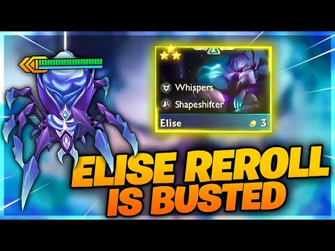 ELISE REROLL IS BROKEN!! Sin Elise One-shot Reset Build - TFT Set 7 Comps | Milk