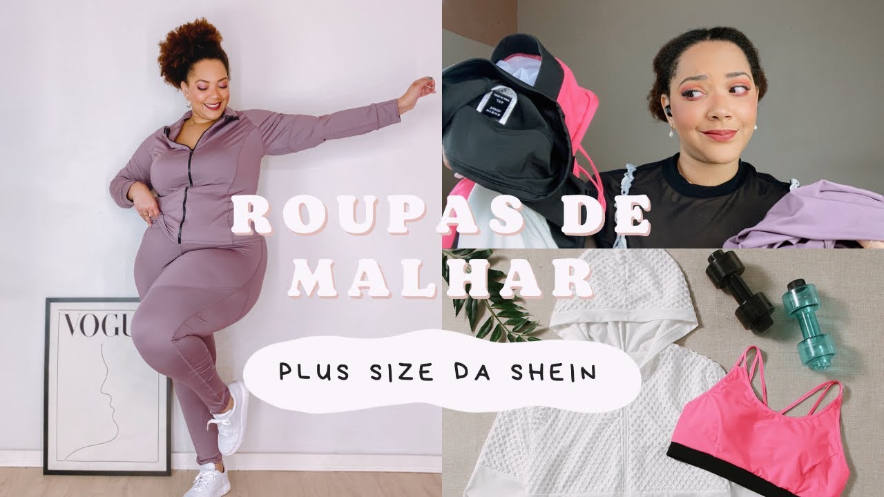 roupas de malhar (fitness) PLUS SIZE da SHEIN ✨ | Oie, Mabi!