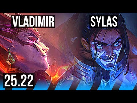 VLADIMIR vs SYLAS (MID) | Legendary, 8 solo kills, 55k DMG | EUW Diamond | 25.22