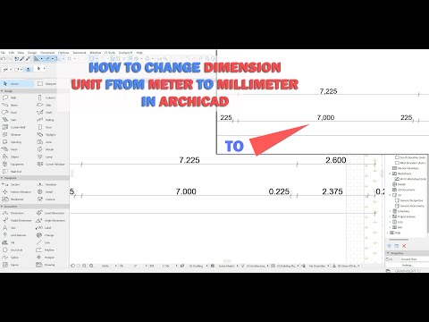 How to Change Dimension Units from Meters to Millimeters in Archicad | Quick Tutorial