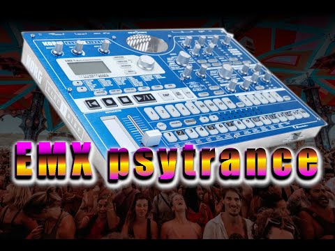 Korg EMX - Create a Convincing Psytrance Kick and  Bassline .. psy Goa electribe SnowMetal 2025
