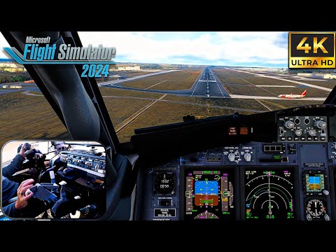 GO AROUND! Full Flight Rotterdam → London Stansted | PMDG 737-800 | Flight Simulator 2024 | 4K