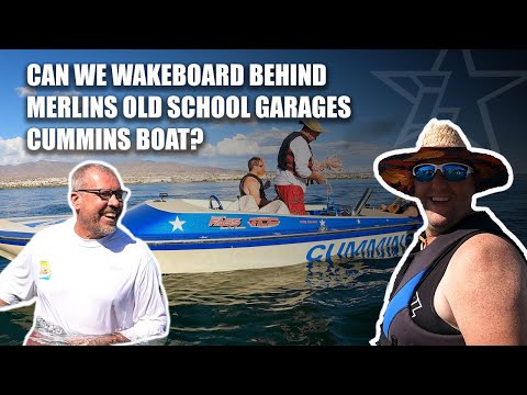 Can we wakeboard behind @MerlinsOldSchoolGarage Cummins Boat?