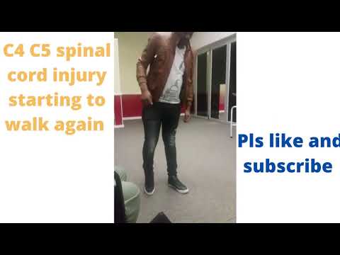 Adult trying to walk again... C4 C5 spinal cord injury #short