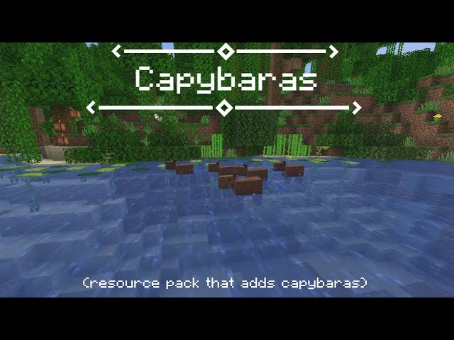Capybaras Addon (1.20, 1.19) - MCPE/Bedrock Mod 