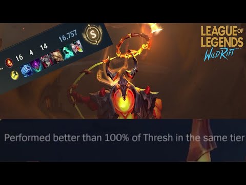 Wild Rift: THRESH BUT PLAYED BETTER THAN 100% OF THRESH'S AND  THEY FF