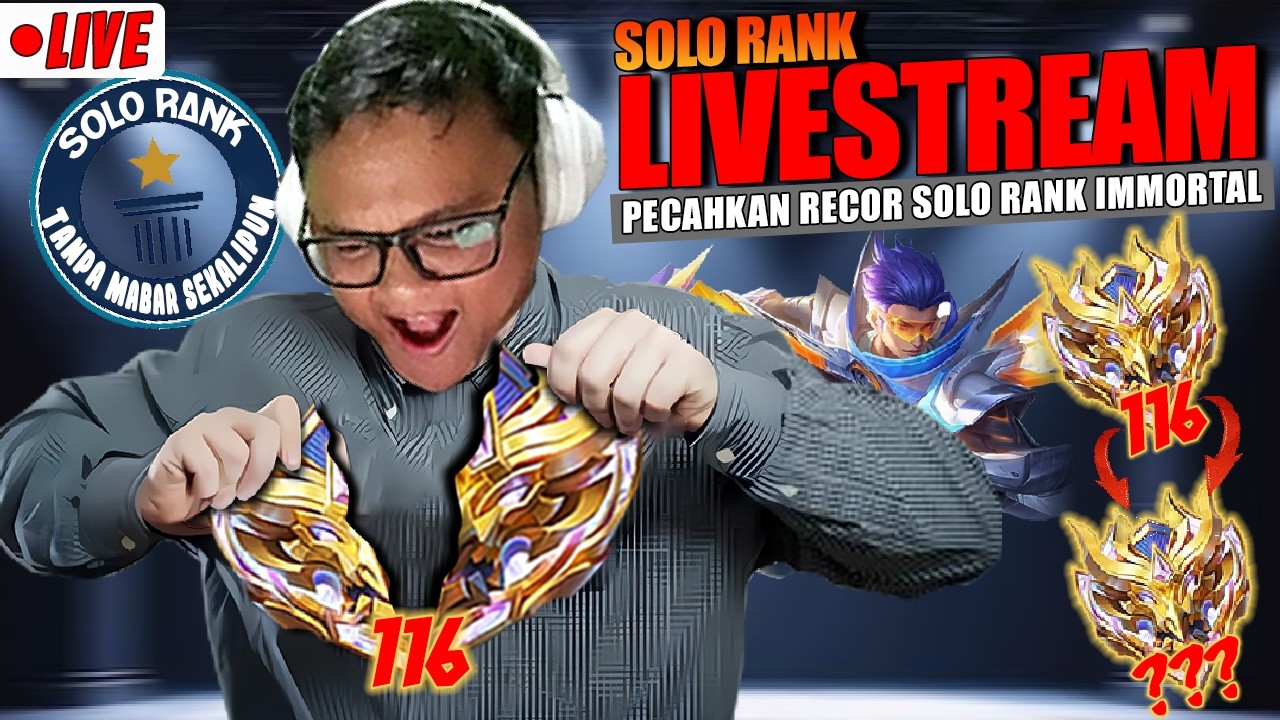 Main SOLO RANK ke IMMORTAL pakai ROAM type TB / CORE Sampai LOSE!