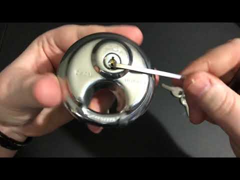 [009] Master Lock 40KAD Disc Padlock picked FAST