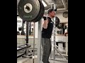 KILL YOUR QUADS - 160kg narrow stance squats 8 reps for 3 sets without abelt - ass to grass
