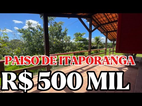 R$ 500 MIL SÍTIO ESCRITURADO MOBILIADO 20 TAREFAS EM ITAPORANGA 1 KM PISTA O VERDADEIRO PARAÍSO 