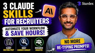 3 Claude Skills Recruiters Use to Automate Their Workflow & Save Hours (Full Demo)
