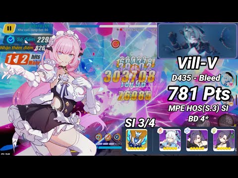 Redlotus D435: Vill-V (Bleed) 781 Pts - MPE HOS(S3) SI BD 4* | Honkai 6.4