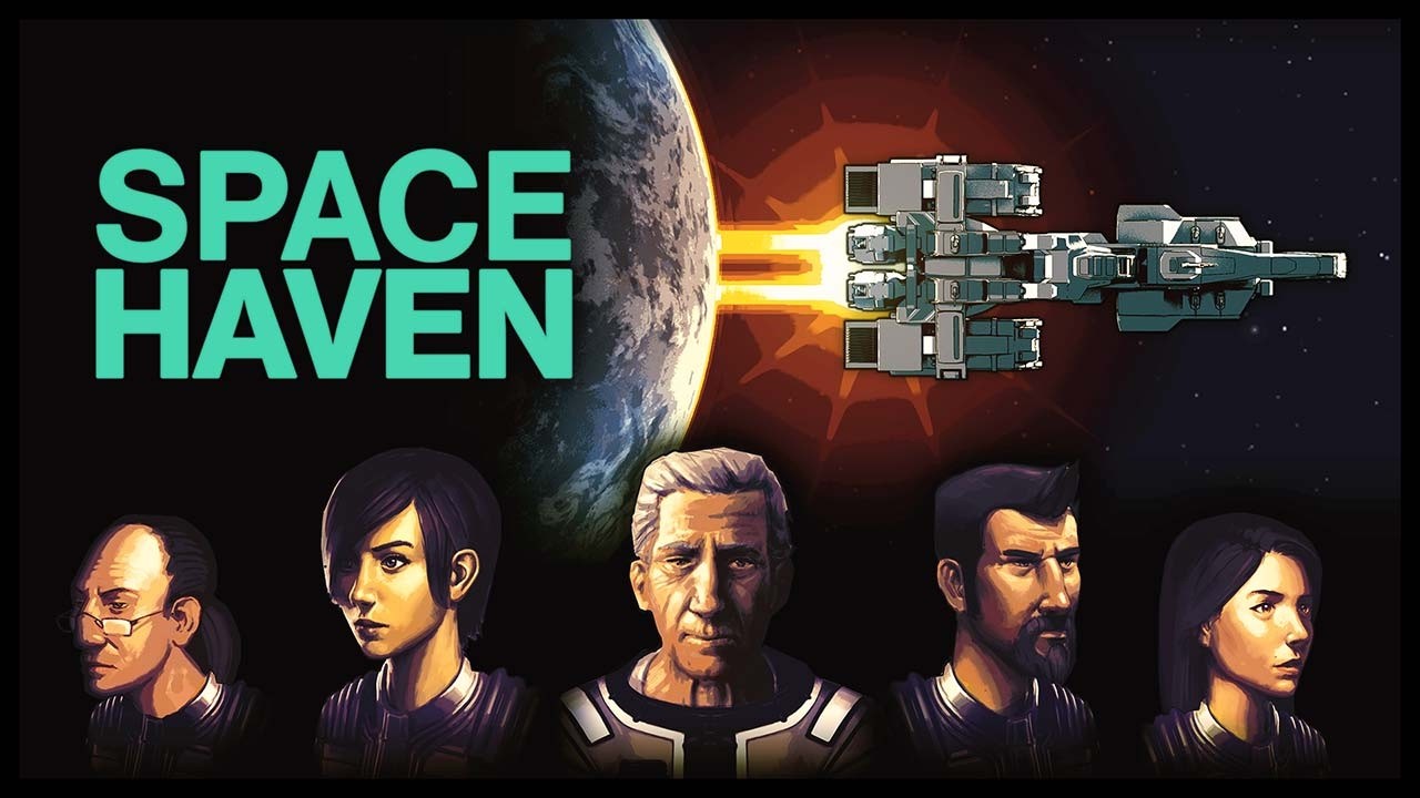 Promotional still showing a large spaceship silhouetted against a distant star system