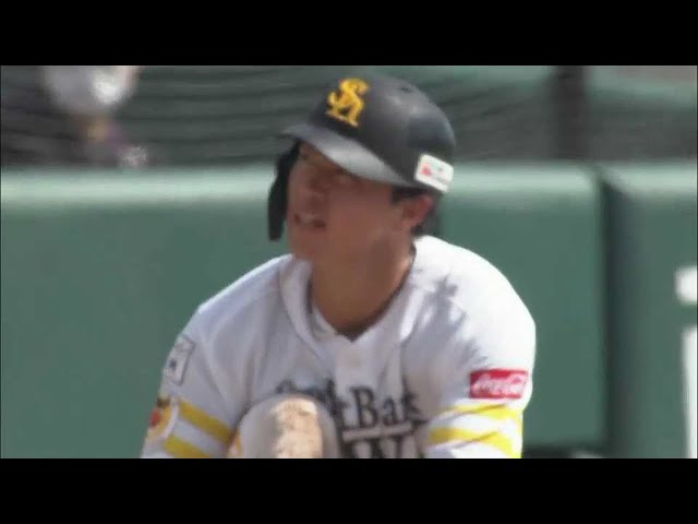 【ファーム】走者一掃‼ ホークス・牧原巧汰 右中間へタイムリー3ベースヒット‼ 2022年8月11日  福岡ソフトバンクホークス 対 中日ドラゴンズ