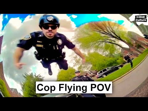 Flying Cop Meme
