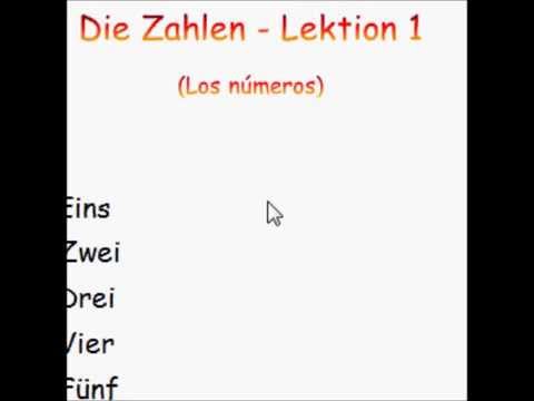 Die Zahlen   Los números   Lektion #1 Deutsch