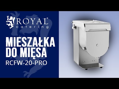 Video - Outlet Mieszałka do mięsa - 550 W - Royal Catering - 20 l