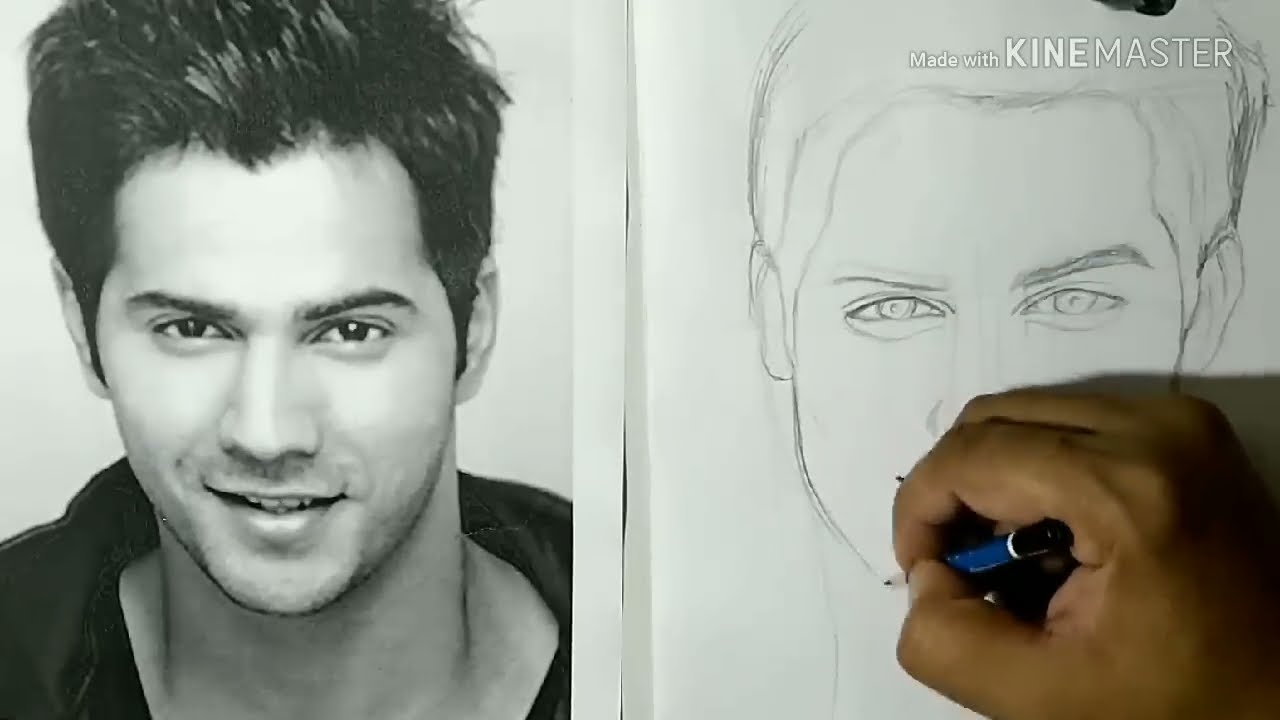  Pencil drawing of a face for beginners by ankit jasmatiya 