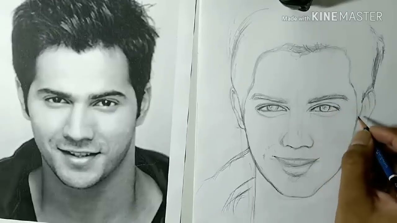 Pencil drawing of a face for beginners by ankit jasmatiya Videos