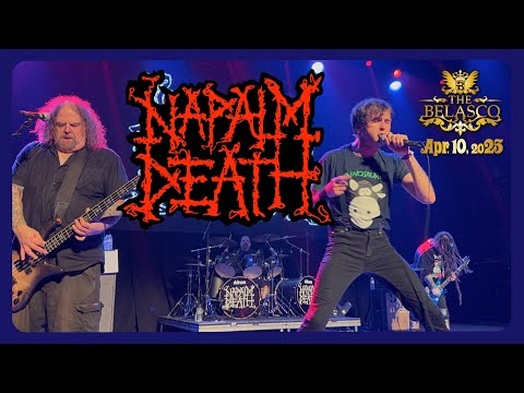 Napalm Death @ The Belasco Los Angeles CA 04-10-2025 Full Set Complete