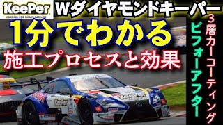 １分でわかる！Wダイヤモンドキーパー施工体験　初代N-BOXの艶が驚きの復活