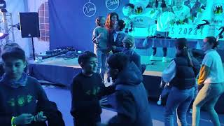 Bailando en la carpa con la disco movil 