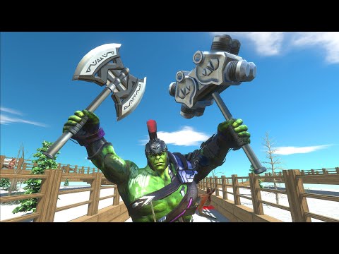 Hulk warrior vs every unit on the new map - Animal Revolt Battle Simulator