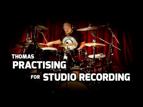 DreadMist - Thomas Sandberg practising for studio recording