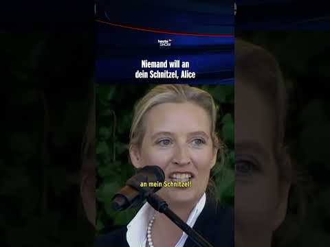 Alice Weidel will sich ihr Schnitzel nicht wegnehmen lassen | heute-show #shorts