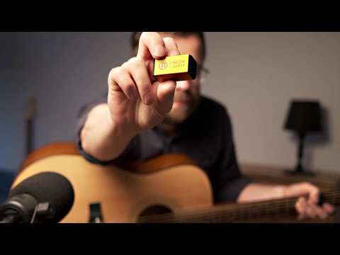 Trying a Finger Shaker While Playing Guitar – LP 442F Test