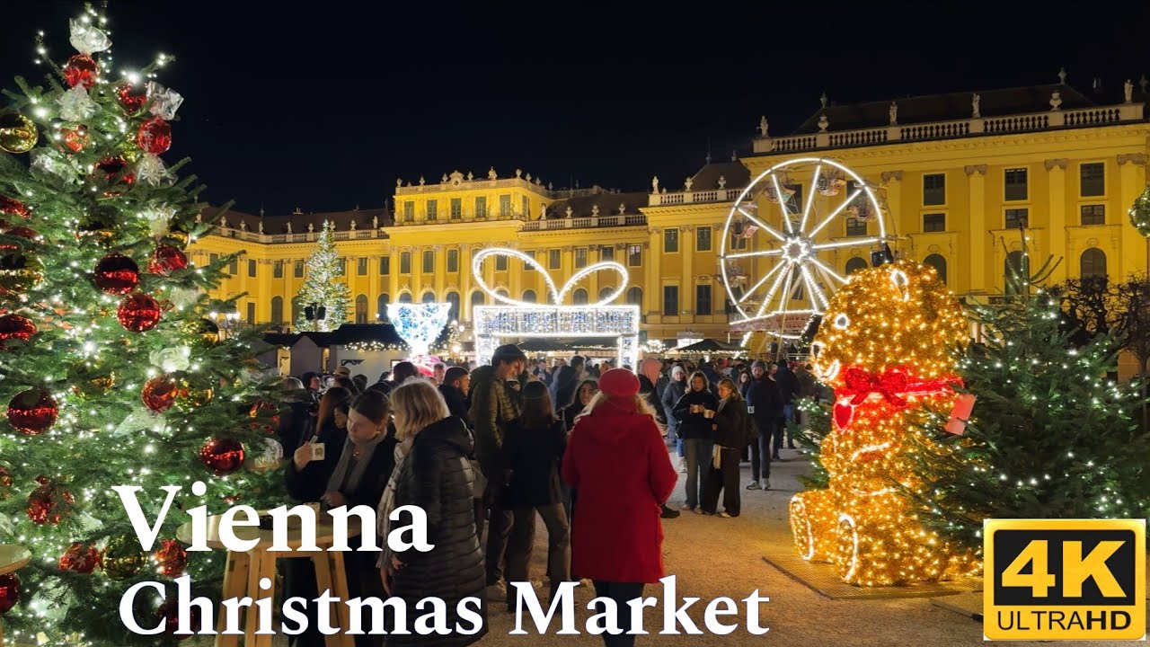 Step inside Schonbrunn Palace Christmas Market with this immersive walkthrough.