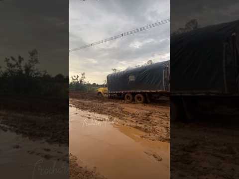 Camión Dodge por la vía a Cumaribo Vichada 🇨🇴 #trucks #automobile #troquero #offroad #trailer