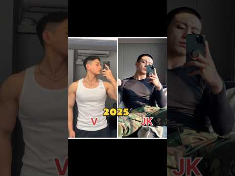 2025 V & JK Amazing  Transformation 💪🔥#btsarmy #jungkook #jk #taehyung #bts #viralshort #tiktok #wow