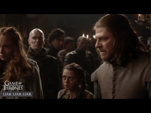 Arya calls Joffrey and Sansa liars | Game of Thrones (S01E02)