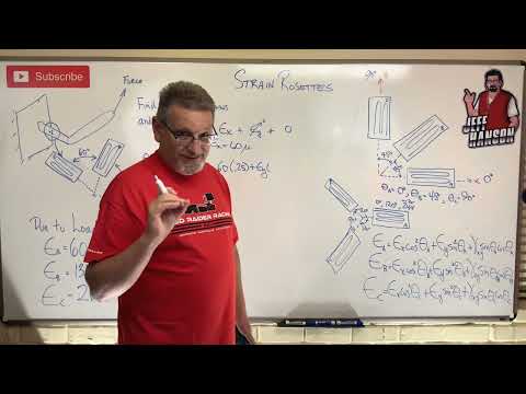 Mechanics of Materials: Lesson 58 - Strain Rosette Example Problem with Mohr's Circle
